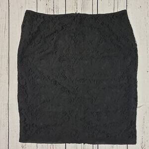 George Black Lace Mini Straight Pencil Skirt Women's Size 18